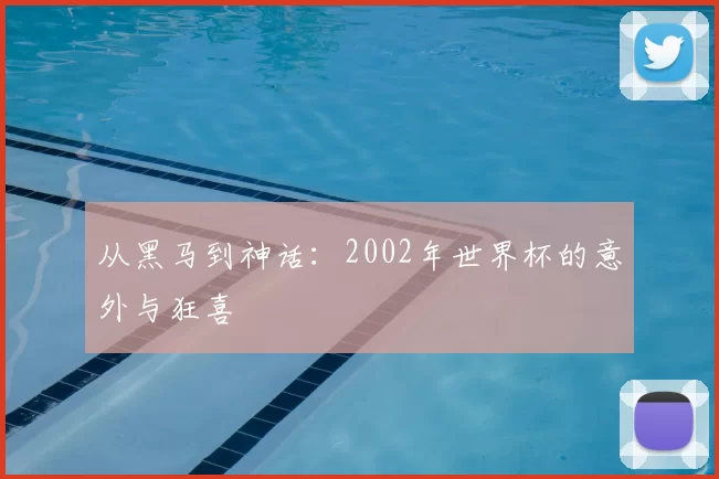 从黑马到神话：2002年世界杯的意外与狂喜