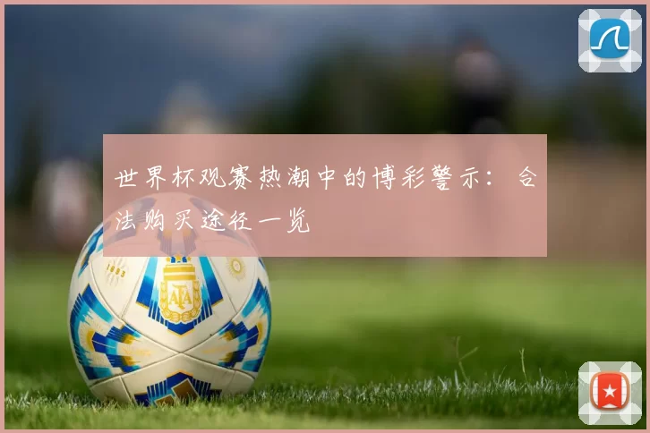 世界杯观赛热潮中的博彩警示：合法购买途径一览